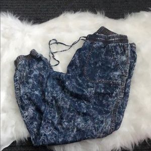 VIP denim joggers